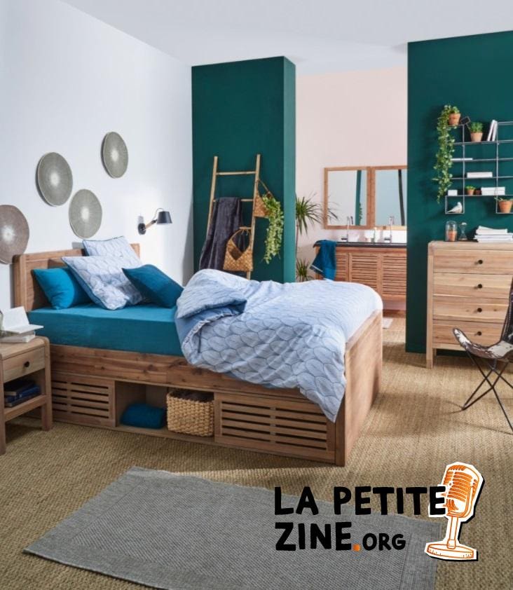 Chambre Bleue Avec Le Lit 2 Places Gaia