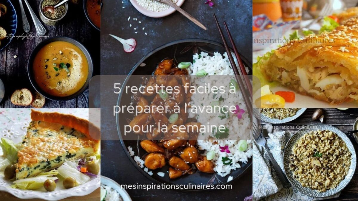 Boîtes de repas préparés en batch cooking alignées sur un plan de travail de cuisine