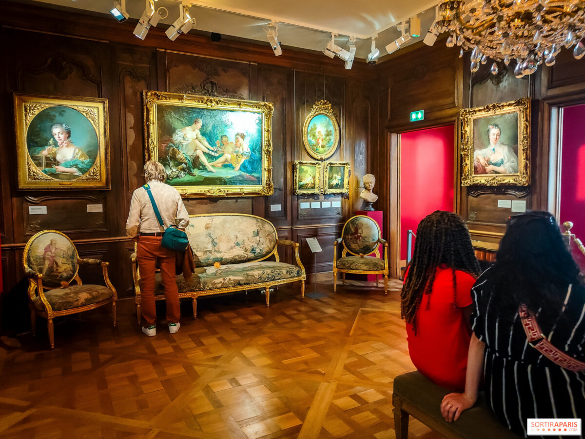 Salon du musée Cognacq-Jay dans l'hôtel Donon, à Paris