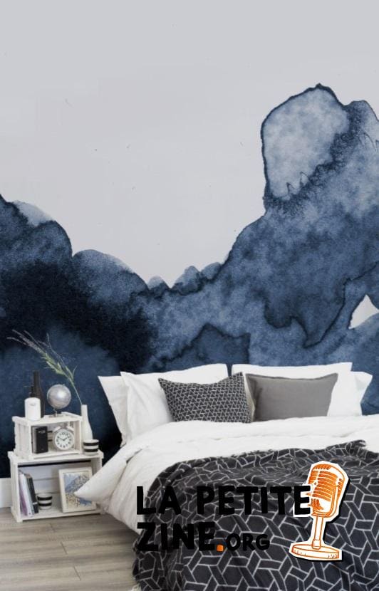 Chambre Bleue Papier Peint 