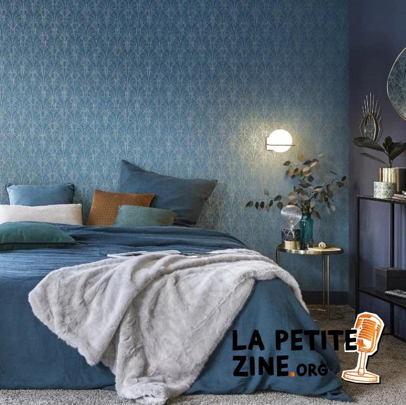 Chambre Bleue De Style Art Déco