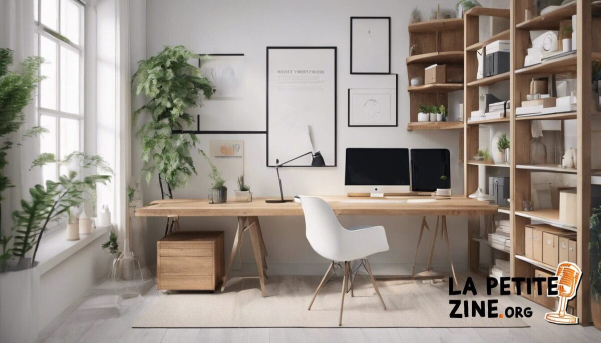 découvrez nos astuces pour aménager un bureau blanc et bois avec des solutions de rangement fonctionnelles et esthétiques.