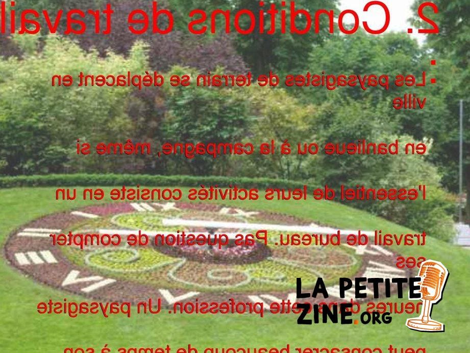 Le métier de paysagiste : une fiche descriptive complète.